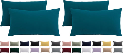 Beqnat Kissenbezug 40x40 2er Set, Anthrazit, 100% Mikrofaser
