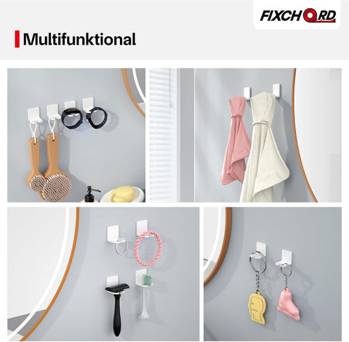 4 Pack Elektrische Zahnbürste Halterung, Selbstklebende elektrische zahnbürste Halter für die Wandmontage, Zahnbürstenhalter für die Aufbewahrung im Badezimmer, weiß