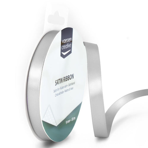 Vaessen Creative Satinband 3mmx10m Dunkel Grün, Schleifenband, Dekoband, Bänder zum Basteln, Stoffbänder für Hochzeit, Taufe Und Geburtstagsgeschenke