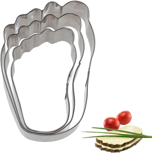 Westmark Ausstechformen-Set, Unterschiedliche Größen, Rostfreier Edelstahl, Käsefüße, 3-tlg., Silber, 31972260