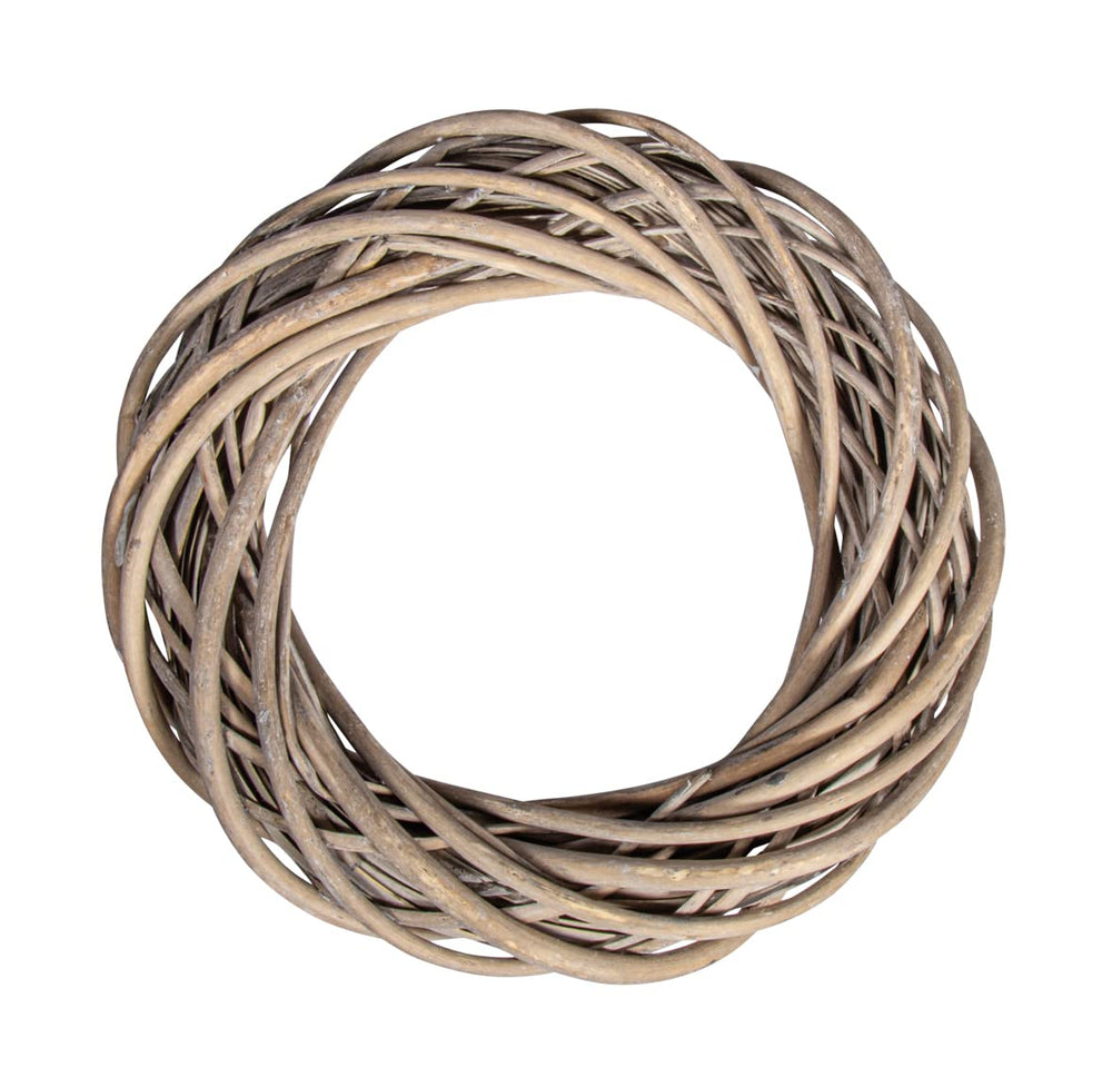 Rayher Hobby Rayher 65007000 Weidenkranz ungeschält, ca. 25 cm ø, Höhe ca. 6 cm, Adventskranz, Türkranz, Naturkranz, Weidenring, Kranz aus Weide, Natürlich