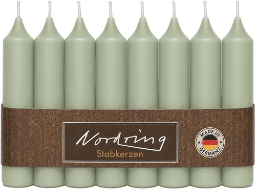 Stabkerzen Pastellgrün 11 cm 8 Stück