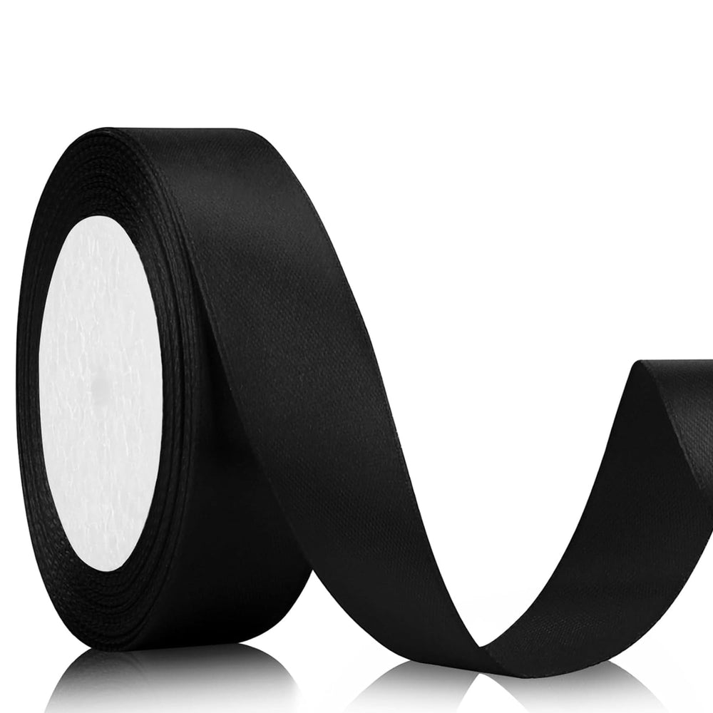 Geschenkband Satinband 22 m x 20 mm Weiß für Geschenkverpackung & Hochzeit