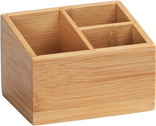 Bambus Box mit 3 Fächern für Kosmetik und Schmuck