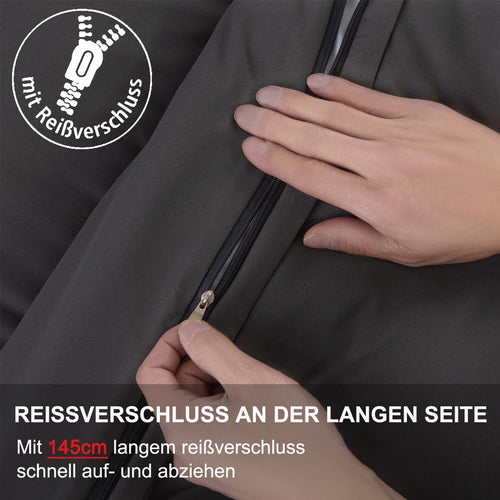 Beqnat Kissenbezug 40x40 2er Set, Anthrazit, 100% Mikrofaser