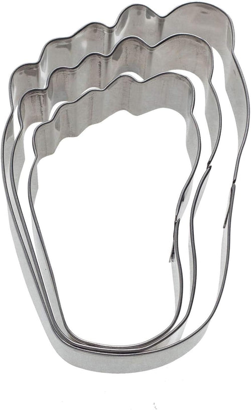 Westmark Ausstechformen-Set, Unterschiedliche Größen, Rostfreier Edelstahl, Käsefüße, 3-tlg., Silber, 31972260