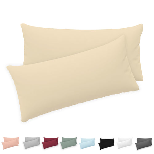 Twinzen - Kissenbezug 40x40cm - 2er Set - 100% Baumwolle - Anthrazit