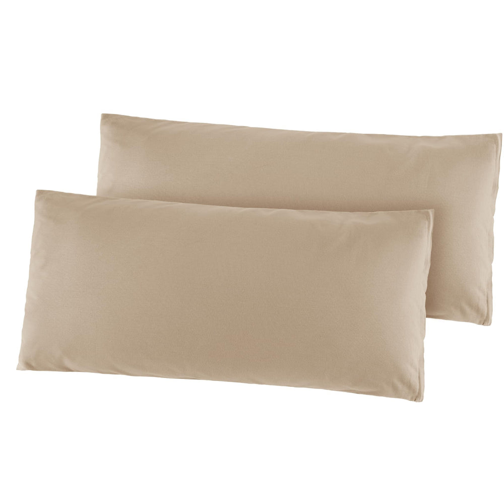 BaSaTex Baumwolle Renforcé Kissenbezug, 2er Pack, 40x40 cm, Bordeaux