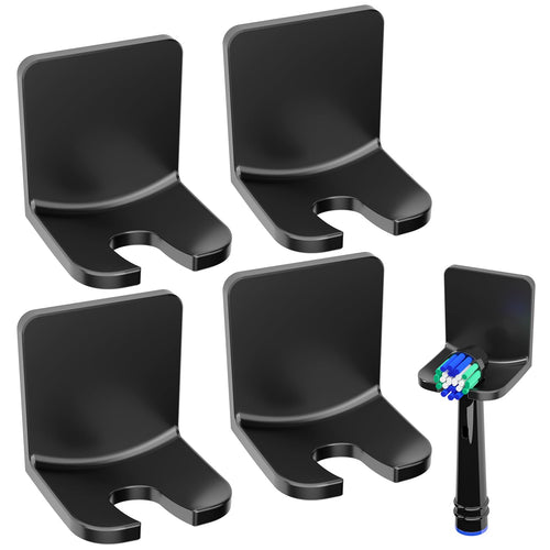 4 Pack Elektrische Zahnbürste Halterung, Selbstklebende elektrische zahnbürste Halter für die Wandmontage, Zahnbürstenhalter für die Aufbewahrung im Badezimmer, weiß