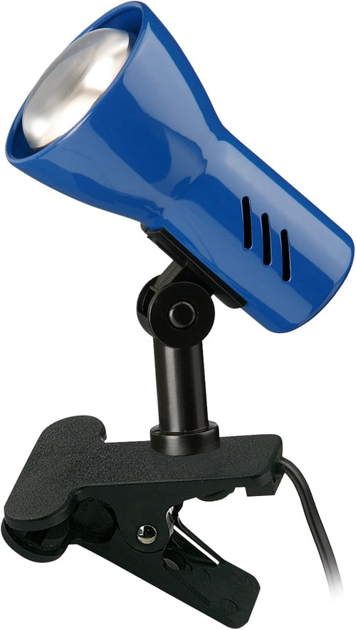 Klemmlampe schwenkbar, E14, blau