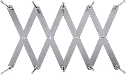 GRÄWE Deckelhalter, Tellerhalter, Spareribs-Halter, aus Edelstahl, Halter für Deckel & Teller, verstellbarer Topfdeckelhalter mit 4 anpassbaren Nischen