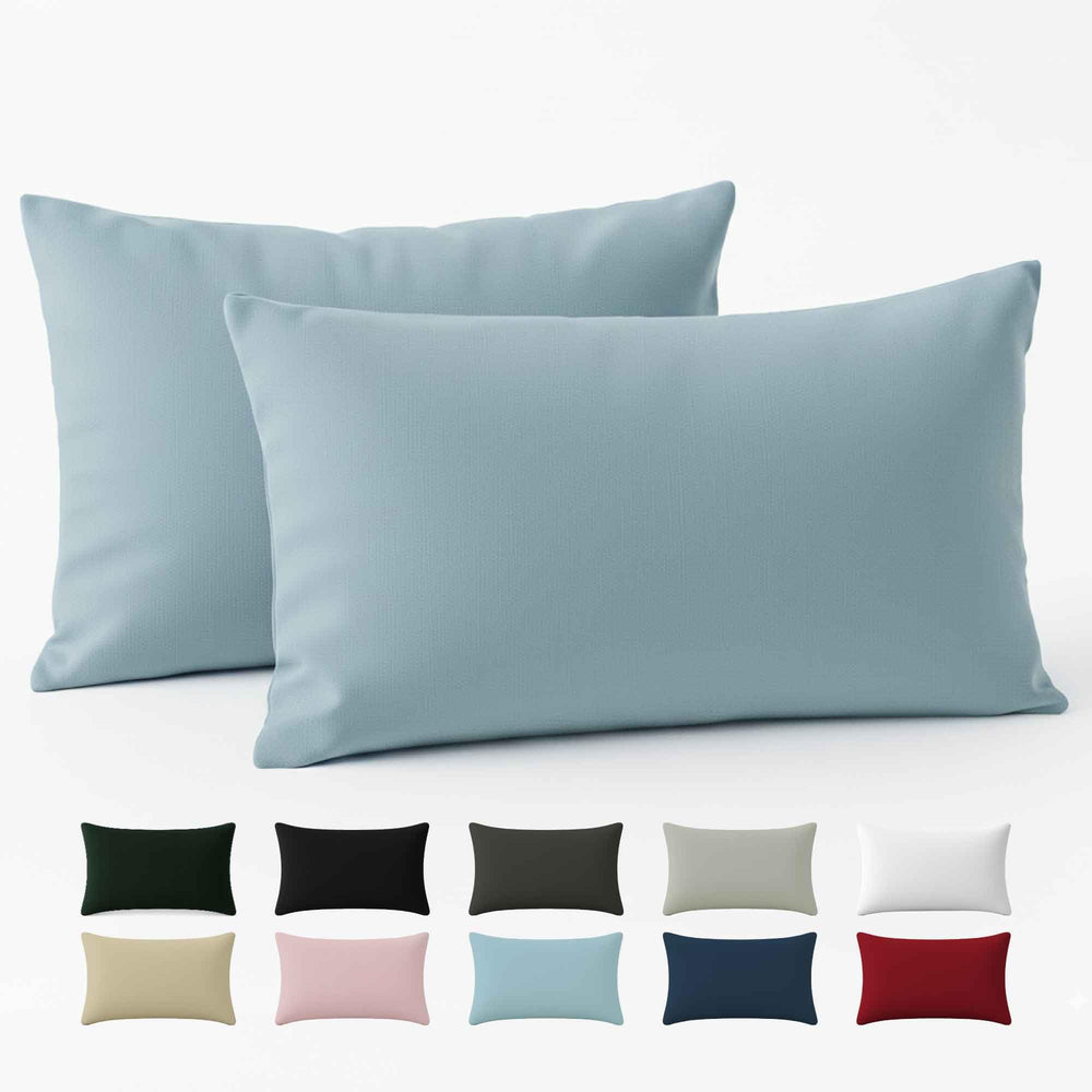Kissenbezug 40x40 Baumwolle Renforcé (2er-Set) - Rosa - Dicht gewebt mit 57 Fäden/cm² - 40x40cm Kissenbezug - Oeko Tex Zertifiziert - Dreamzie