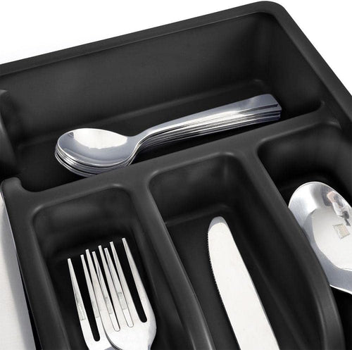 Vilde Schubladeneinsatz Besteckkasten Besteckeinsatz schwarz