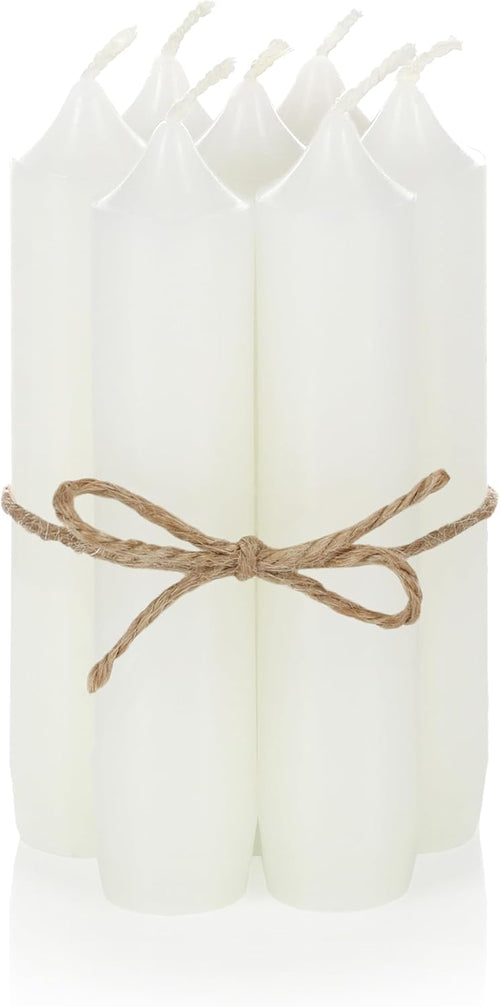 Stabkerzen Weiß 11 cm 6er Pack