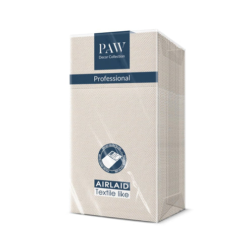 PAW Stoffähnliche Besteckservietten 1/8-Falz, 25 Stück - Beige