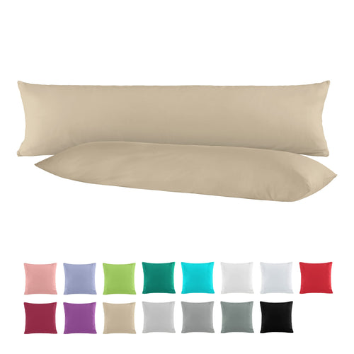 BaSaTex Baumwolle Renforcé Kissenbezug, 2er Pack, 40x40 cm, Bordeaux