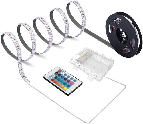 Batteriebetriebener LED Streifen ohne Kabel, 2 m