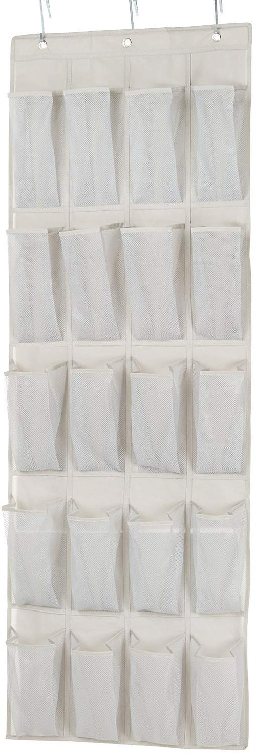 Amazon Basics Organizer für Schuhe, Medium, Beige/Hellgrau