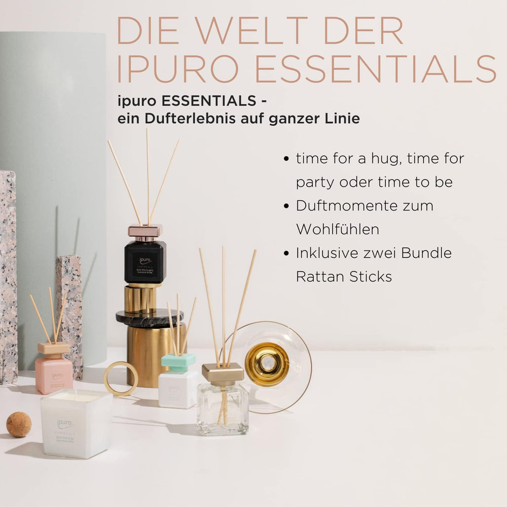 ipuro - dekorative ipuro time to party Duftkerze - puristische Duftkerzen im Glas - intensive Duftkerzen mit karamellig-fruchtigen Noten - stilvolle Kerze für ein einzigartiges Dufterlebnis 125 g