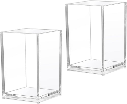 Acryl Stiftehalter, 2 Stück, transparent