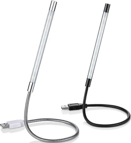USB LED Lampe mit Schwanenhals, 2 Stück