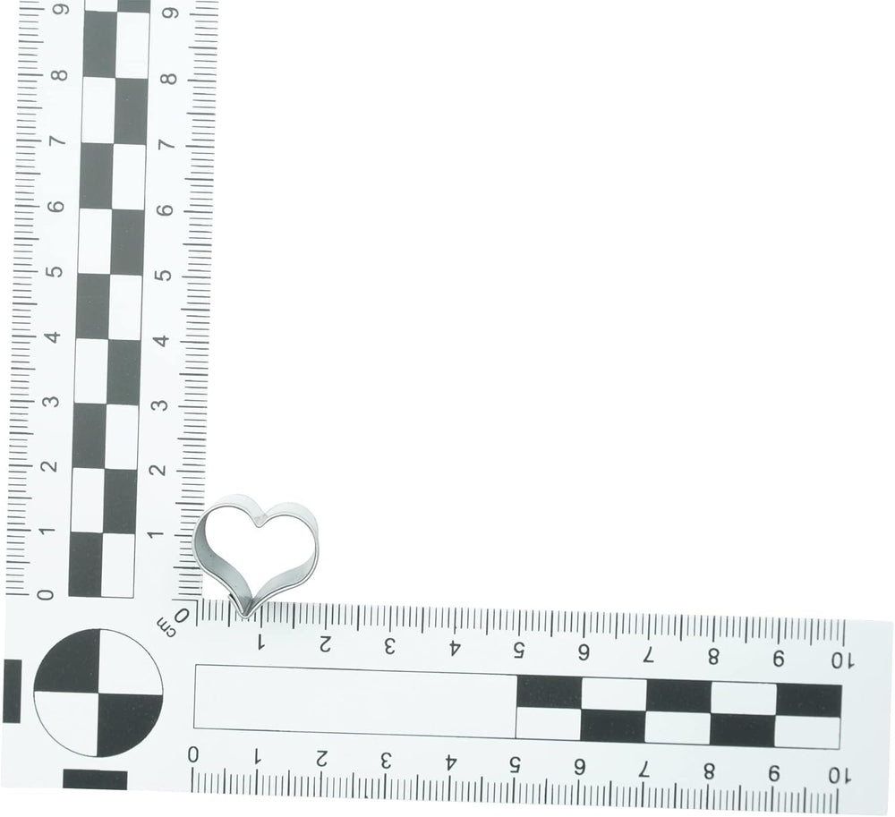 5er-Ausstecher-Set "Herz" - 5 verschieden große Ausstechformen - Für Kekse, Plätzchen, Fondant und Marzipan - Aus Edelstahl - BekkiB 7744