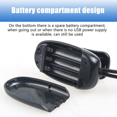2 Stück Notenständer LED-Licht, 8 LED-Licht mit USB-Kabel Lampe