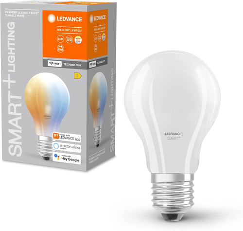 Smarte WLAN LED Lampe E27, Lichtfarbe einstellbar