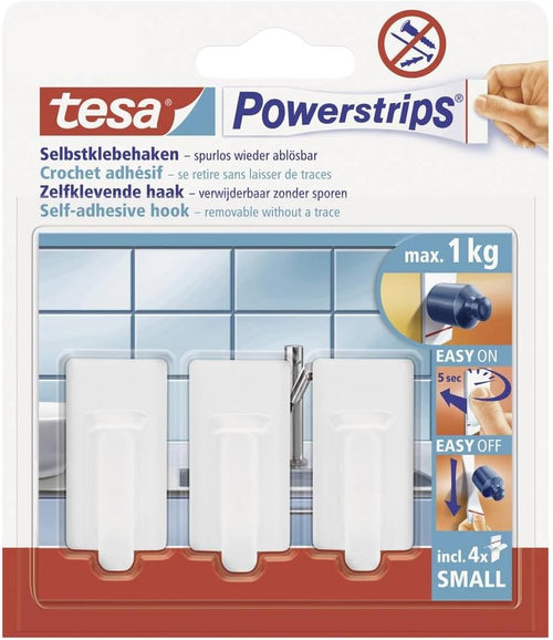 Klebehaken klein, weiß, bis 1 kg