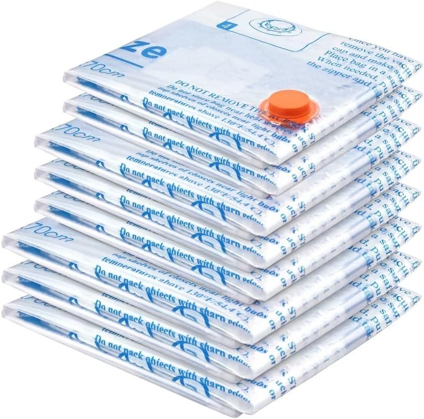 MEIQIHOME 8 Vakuumbeutel für Kleidung in 3 Größen