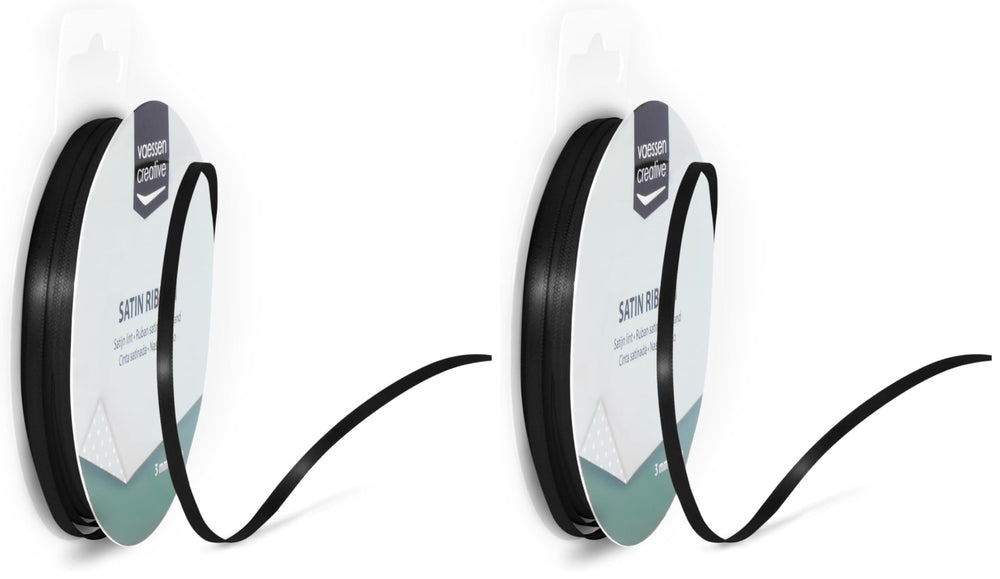 Vaessen Creative Satinband 3mmx10m Dunkel Grün, Schleifenband, Dekoband, Bänder zum Basteln, Stoffbänder für Hochzeit, Taufe Und Geburtstagsgeschenke