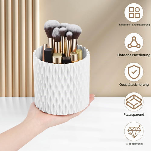 HOTUT 360° Drehbar Make Up Pinselhalter,Aesthetic Schminktisch Organizers