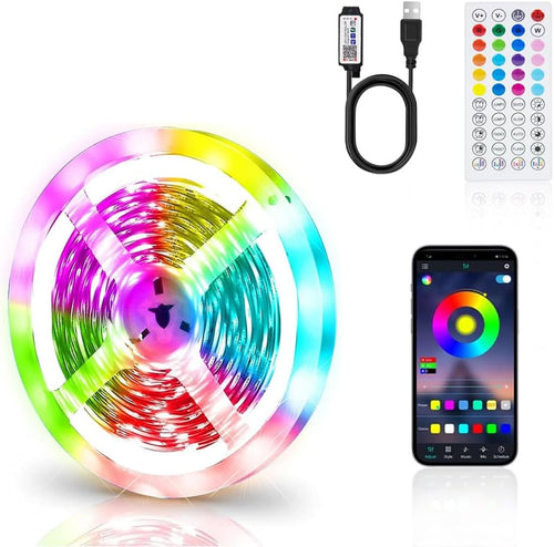 RGB LED Strip mit App und Fernbedienung, 1 m