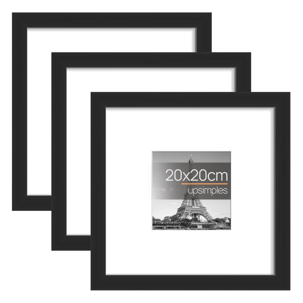 upsimples 3 Pack Bilderrahmen A4, Bilderrahmen Kinderzeichnungen A4，Picture Frame Schwarz für Fotos, Bilder, Poster