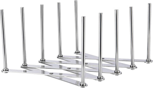 Deckelhalter aus Edelstahl, 4 Fächer, verstellbar