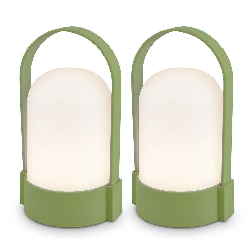 BRILONER - LED Tischlampe kabellos IP44 mit Touch, dimmbar in Stufen, USB-C, Akku tauschbar, Nachttischlampe, Leselampe, LED Lampe, Campinglampe, Tischleuchte, Akku Lampe, Outdoor, 9x8x15,5 cm, blau