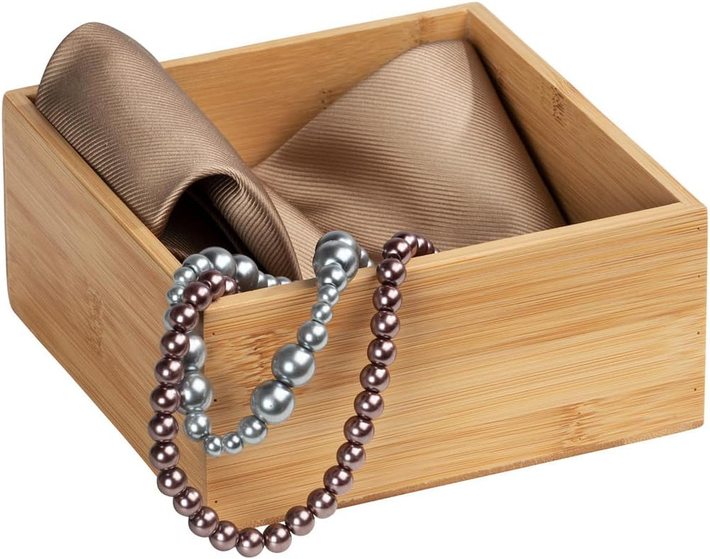 WENKO Bambus Ablage, Organizerbox für Küche, Bad & Haushalt