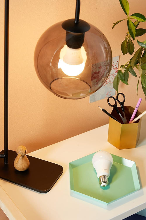 Tapo TP-Link L510E smarte WLAN Glühbirne E27, dimmbar, kein Hub notwendig, kompatibel mit Alexa, Google Assistant, Abläufe und Zeitpläne