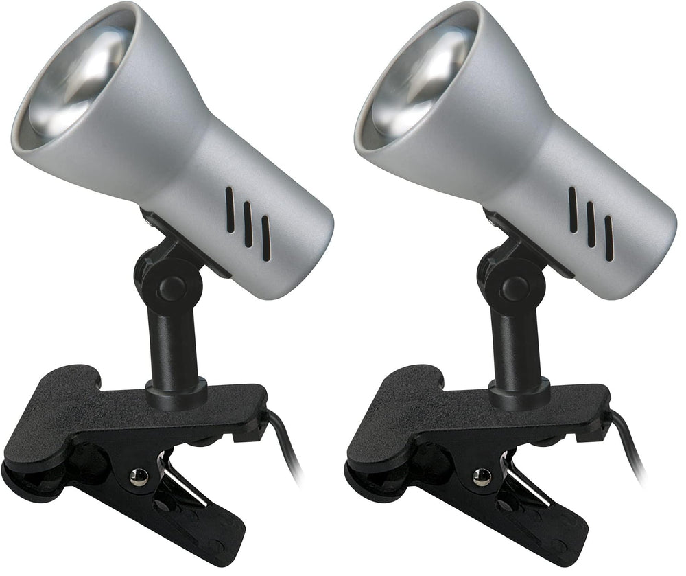 BRILONER - Schreibtischlampe mit Kabelschalter, schwenkbar, E14 Fassung, max. 40 Watt, Klemmlampe, Klemmleuchte, Nachttischlampe, Leselicht Kinder, Bürolampe, Leselampe Bett, 6,5x11,5x10,8 cm, Blau