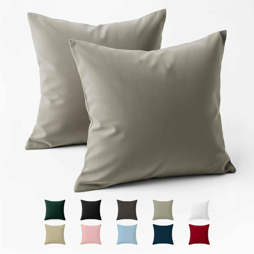 Kissenbezug 40x40 Baumwolle Renforcé (2er-Set) - Rosa - Dicht gewebt mit 57 Fäden/cm² - 40x40cm Kissenbezug - Oeko Tex Zertifiziert - Dreamzie
