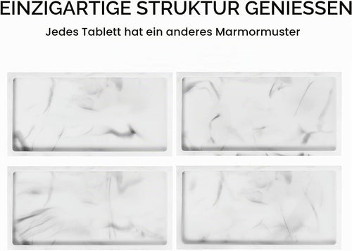Luxspire Badezimmerablage für die Arbeitsplatte, Mini, Marmorweiß