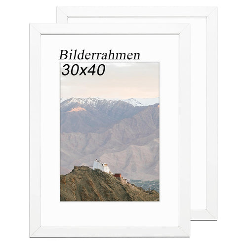 RUN HELIX Bilderrahmen A4 Schwarz – Bilderrahmen din a4 (21x29.7cm) mit bruchsicherem Acrylglas und Passepartout - Leichtgewicht für Poster, Bilder, Kinderzeichnungen, Diplome - Wand- & Tischmontage