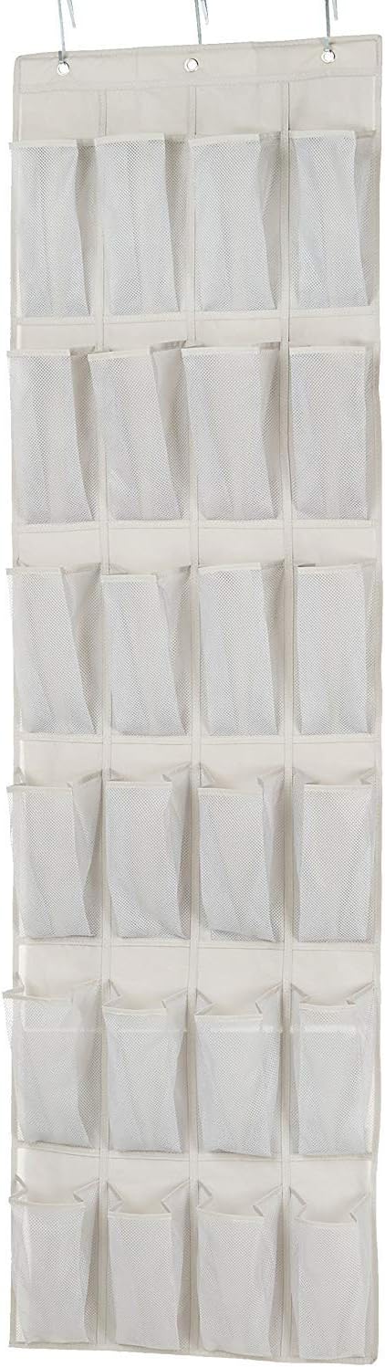 Amazon Basics Organizer für Schuhe, Medium, Beige/Hellgrau