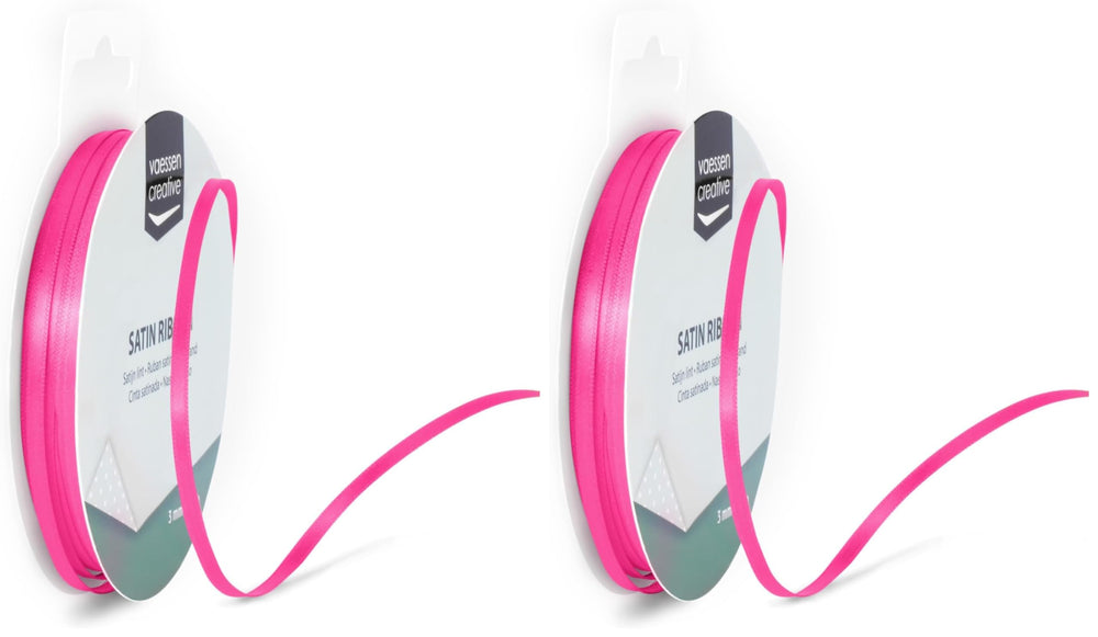 Vaessen Creative Satinband 3mmx10m Dunkel Grün, Schleifenband, Dekoband, Bänder zum Basteln, Stoffbänder für Hochzeit, Taufe Und Geburtstagsgeschenke
