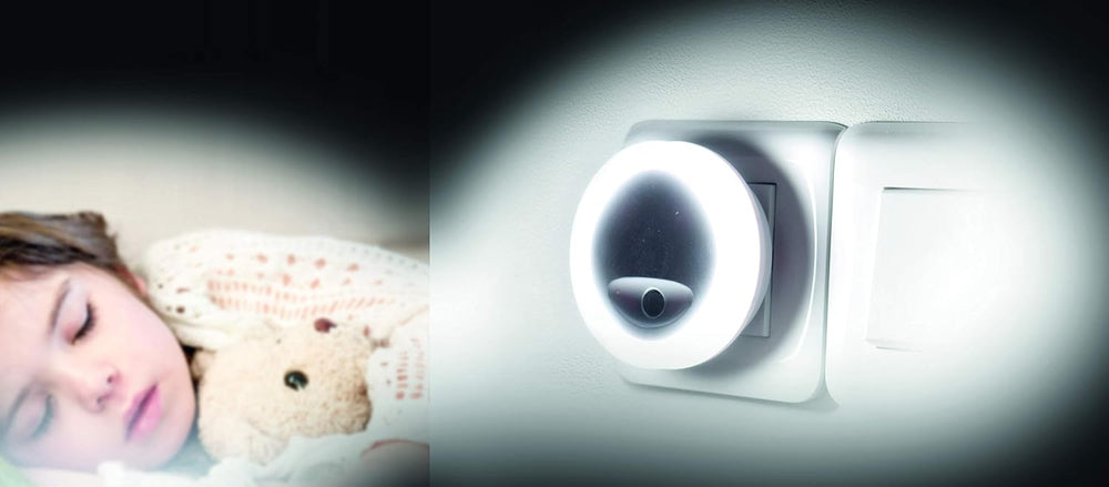 PlugLight Baby-Nachtlicht – Sanftes weißes Licht – Einschlafhilfe
