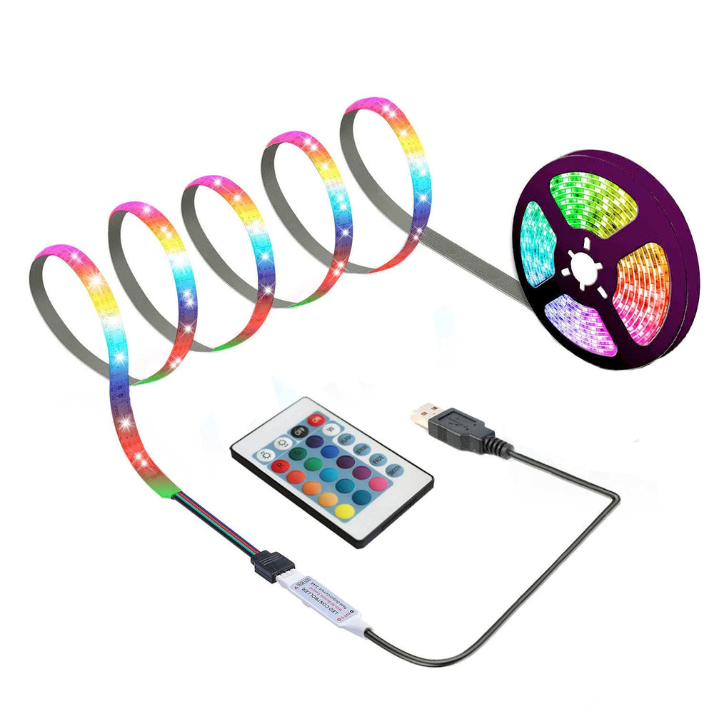 USB Betrieben LED Streifen 1M - Keine Verkabelung nötig für DIY-Deko