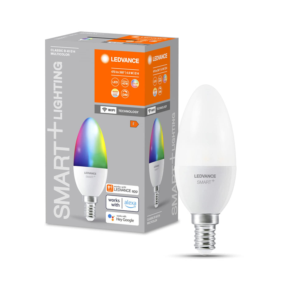 LEDVANCE E27 LED Lampe Wifi, Globeform Leuchtmittel mit 14 W (1521Lumen) ersetzt 100 W Glühbirne, dimmbar, RGBW Lichtfarbe (2700-6500K), kompatibel mit Alexa, google oder App, Lampen im 1er-Pack