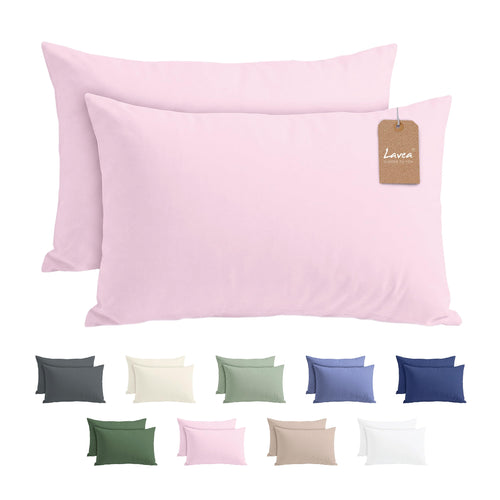 Lavea® 2er Set Kissenbezug - 40x40 - Eukalyptus