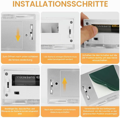 Keyhole Licht Lampe, IR Wireless Auto Sensor Bewegungsmelder Tür Schlüsselloch, 4 LED Birnen, Schlüsselloch-Lichtlampe, Tap Lights Nachtlicht-Wandlampe