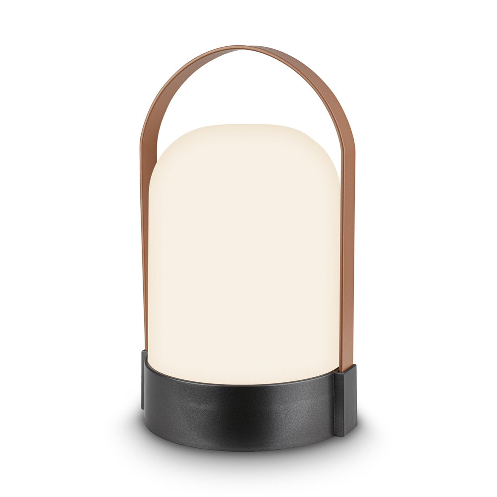 BRILONER - LED Tischlampe kabellos IP44 mit Touch, dimmbar in Stufen, USB-C, Akku tauschbar, Nachttischlampe, Leselampe, LED Lampe, Campinglampe, Tischleuchte, Akku Lampe, Outdoor, 9x8x15,5 cm, blau